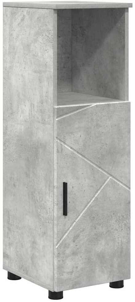 Vonios baldų rinkinys 5 vnt. Betono pilka 35 x 30 x 192 cm