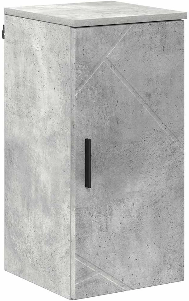 Vonios baldų rinkinys 5 vnt. Betono pilka 35 x 30 x 192 cm