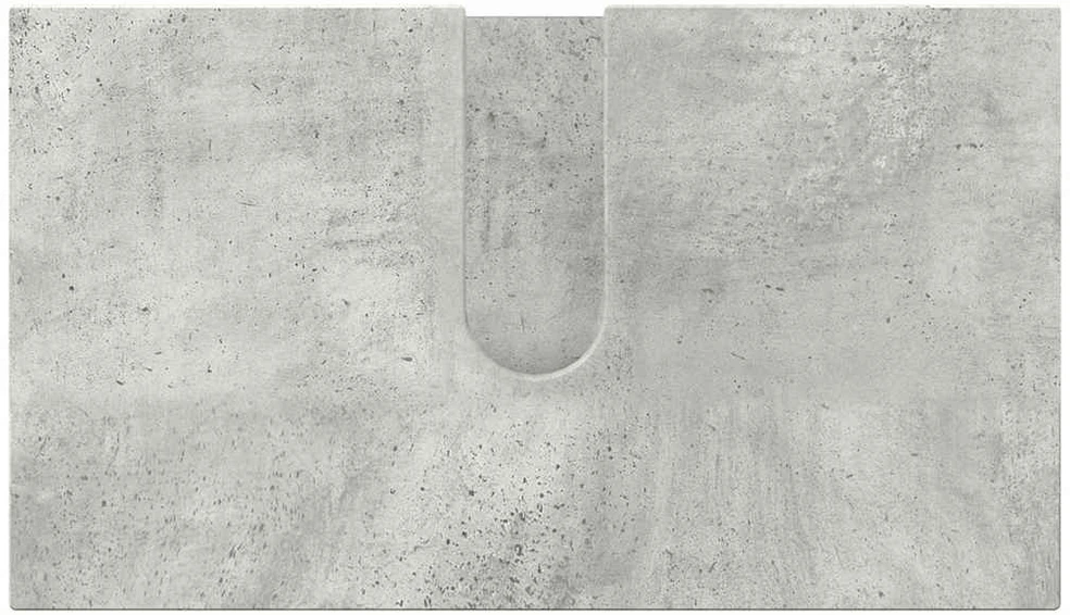 Vonios baldų rinkinys 5 vnt. Betono pilka 61 x 35 x 64 cm