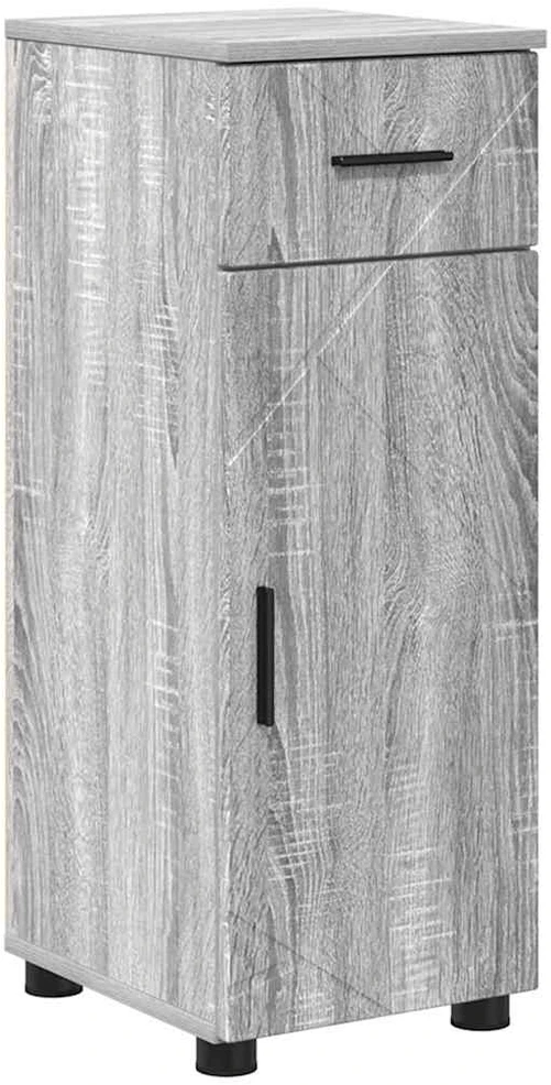 Vonios baldų rinkinys 5 vnt. Pilkas Sonoma 35 x 30 x 192 cm