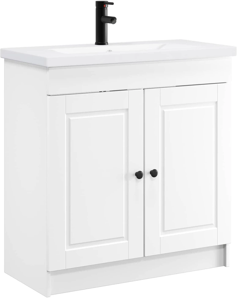 Vonios baldų rinkinys Balta 78,5 x 37,5 x 81 cm