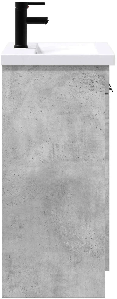 Vonios baldų rinkinys Betono pilka 56 x 37,5 x 81 cm