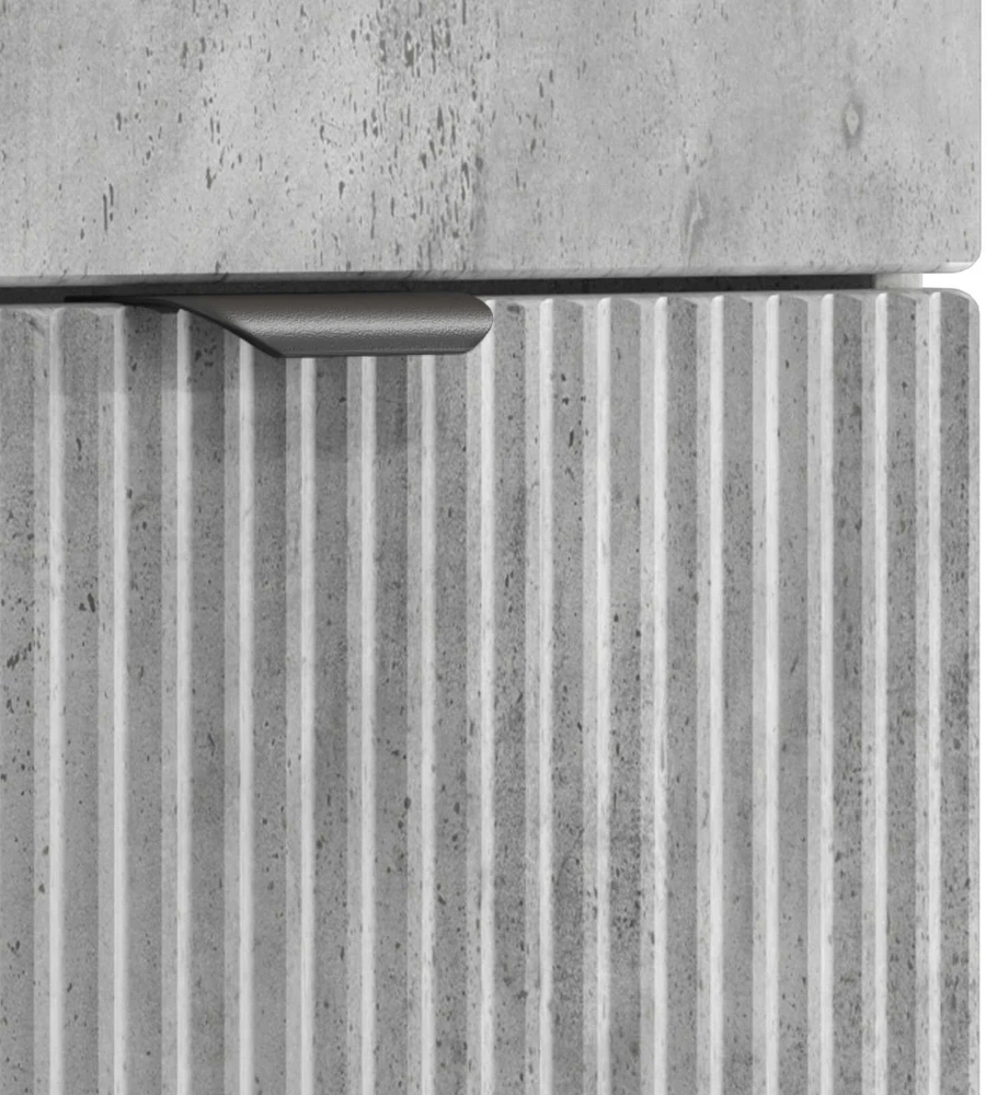 Vonios baldų rinkinys Betono pilka 56 x 37,5 x 81 cm