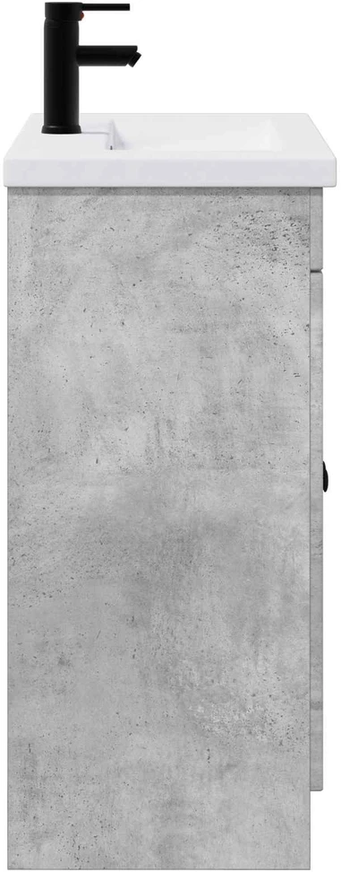 Vonios baldų rinkinys Betono pilka 56 x 37,5 x 81 cm