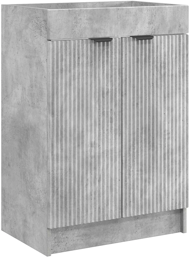 Vonios baldų rinkinys Betono pilka 56 x 37,5 x 81 cm