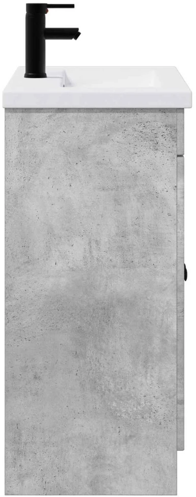 Vonios baldų rinkinys Betono pilka 56 x 37,5 x 81 cm