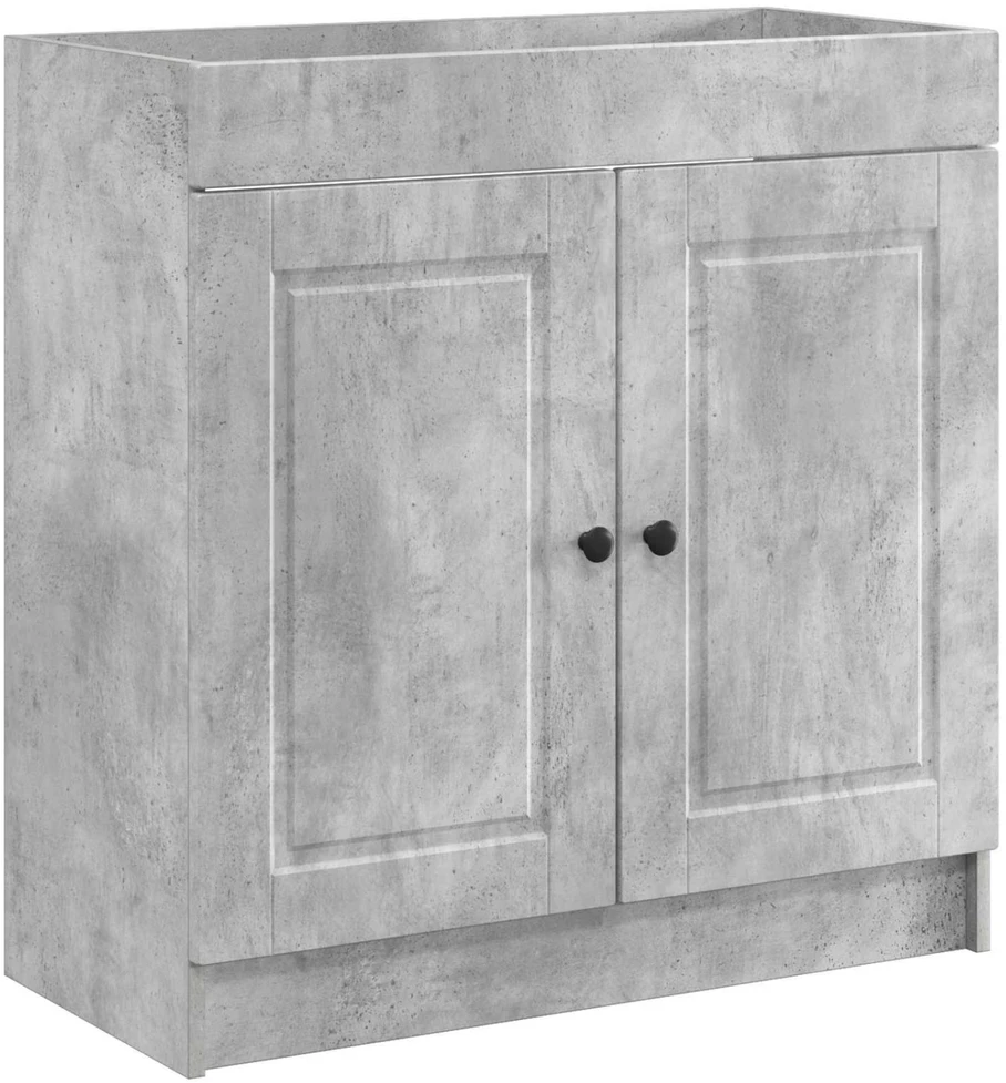 Vonios baldų rinkinys Betono pilka 56 x 37,5 x 81 cm