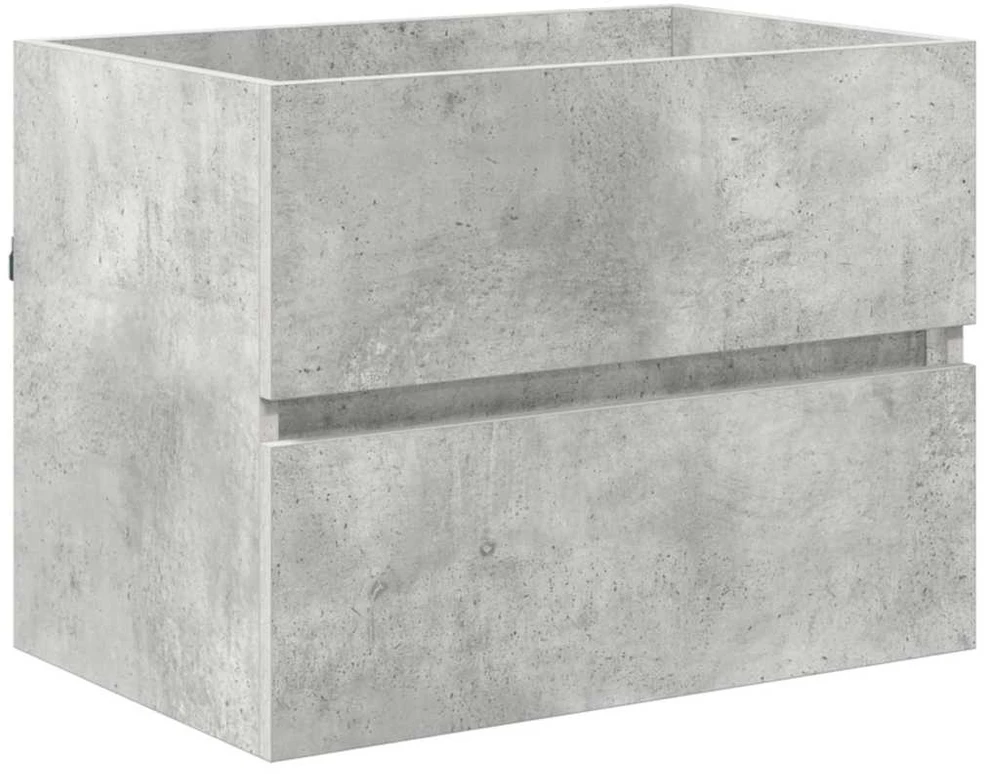Vonios baldų rinkinys Betono pilka 60 x 38,3 x 45 cm