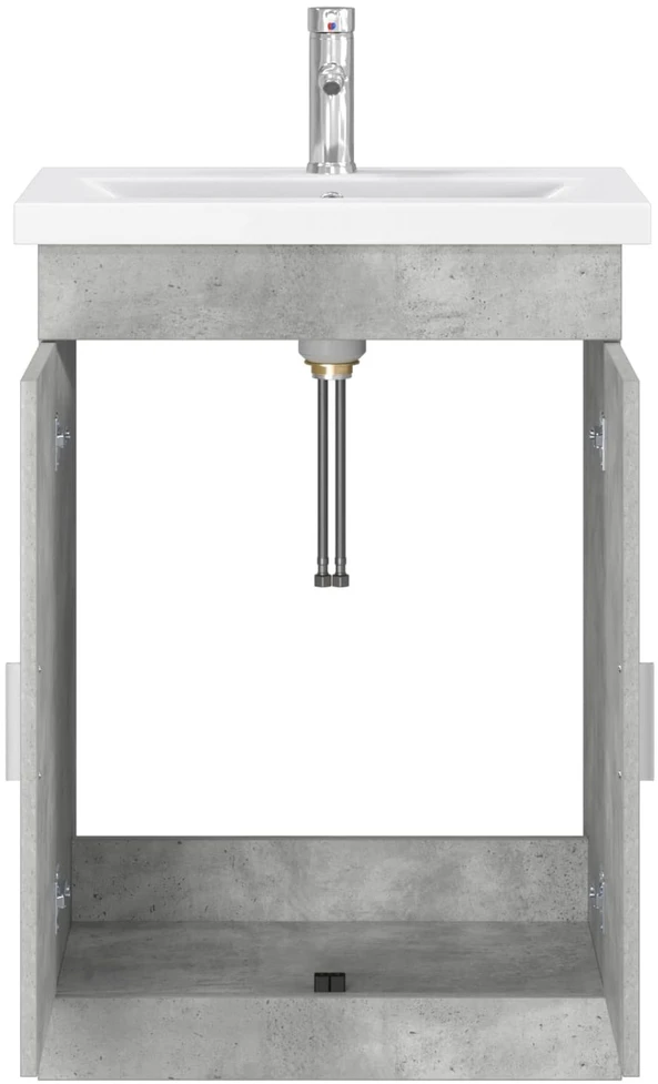 Vonios baldų rinkinys Betono pilka 61 x 40 x 84,5 cm