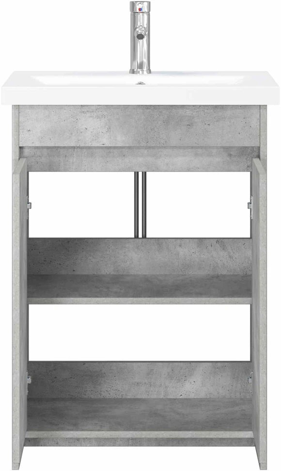 Vonios baldų rinkinys Betono pilka 61 x 40 x 84,5 cm