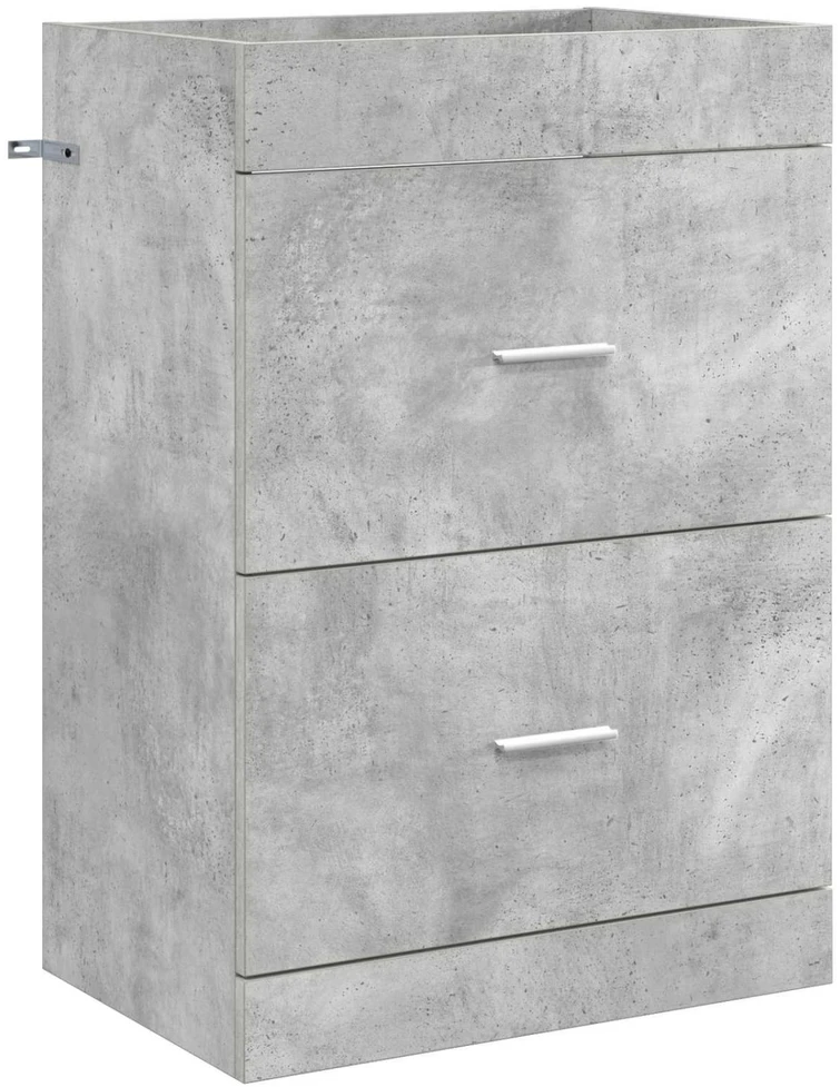 Vonios baldų rinkinys Betono pilka 61 x 40 x 84,5 cm