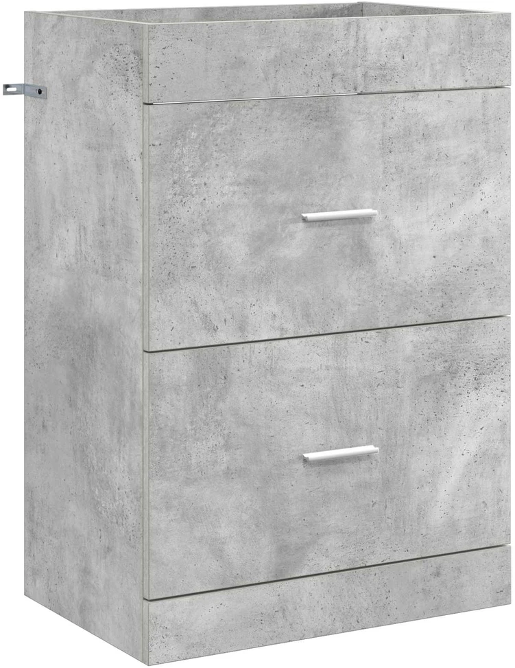 Vonios baldų rinkinys Betono pilka 61 x 40 x 84,5 cm