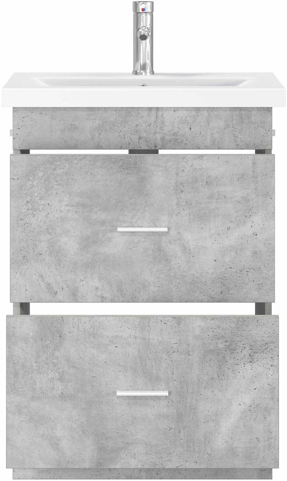 Vonios baldų rinkinys Betono pilka 61 x 40 x 84,5 cm