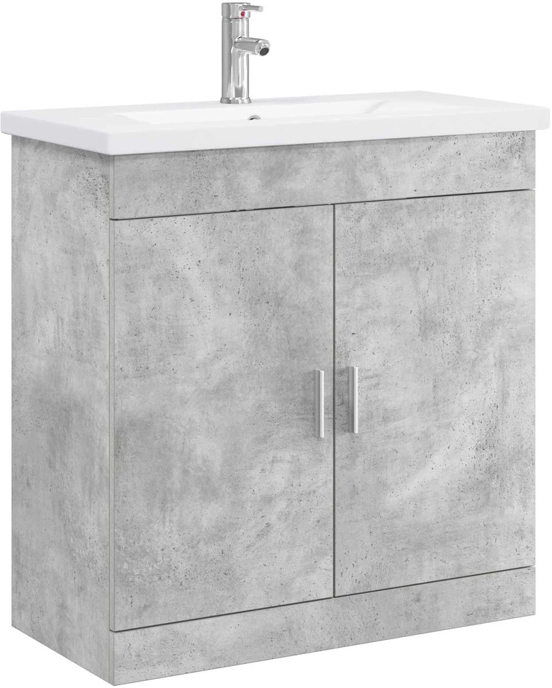 Vonios baldų rinkinys Betono pilka 81 x 40 x 84,5 cm