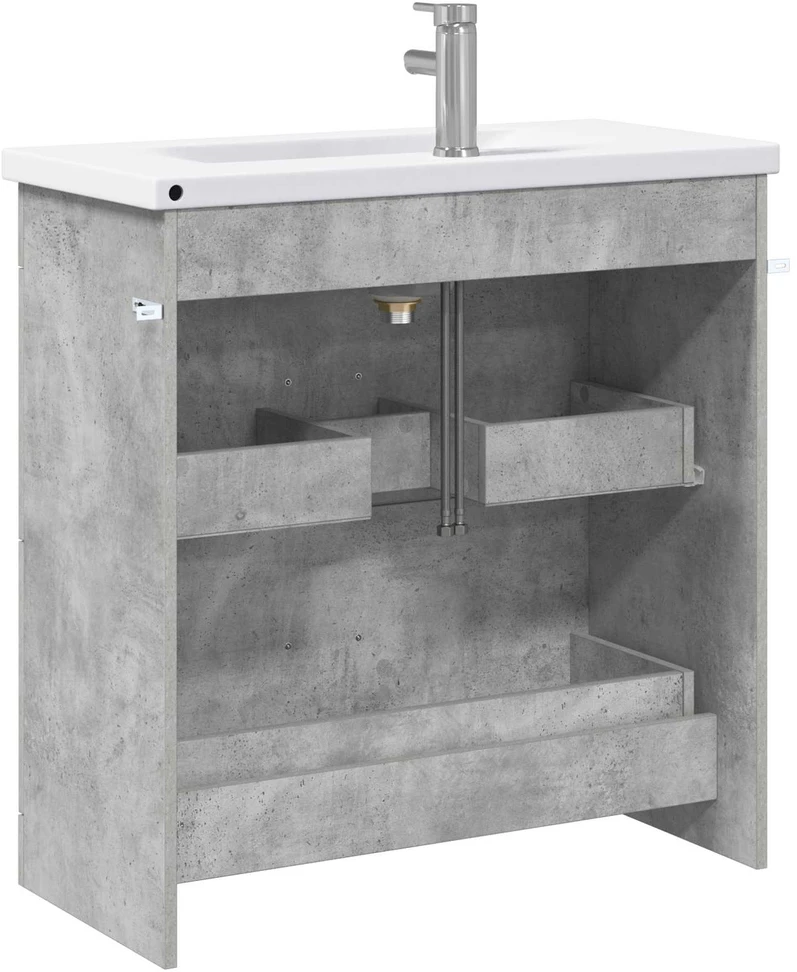 Vonios baldų rinkinys Betono pilka 81 x 40 x 84,5 cm