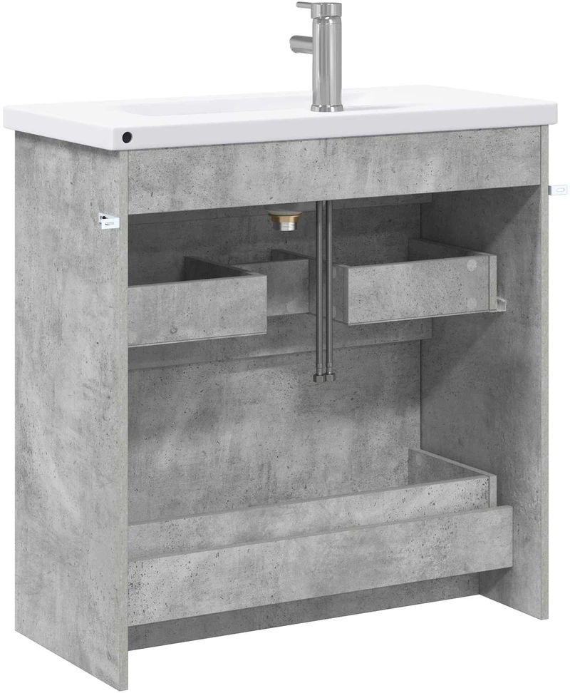 Vonios baldų rinkinys Betono pilka 81 x 40 x 84,5 cm