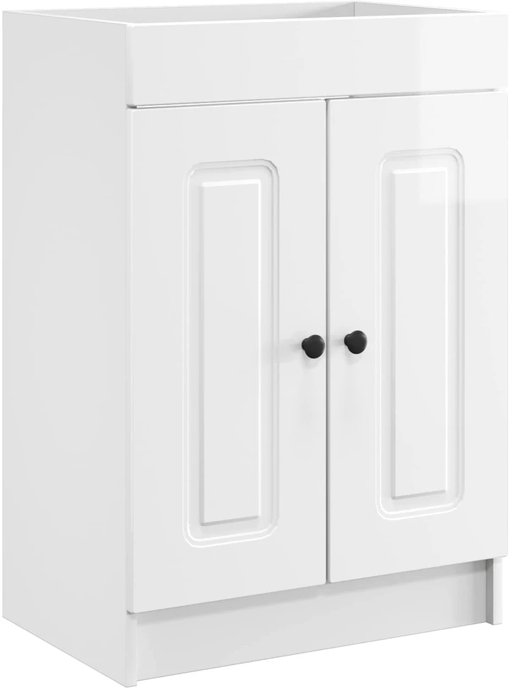Vonios baldų rinkinys Itin blizgi balta 78,5 x 37,5 x 81 cm