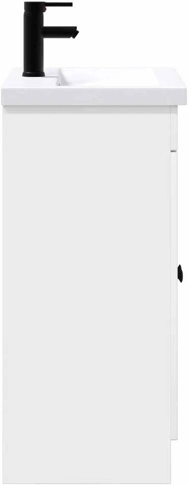 Vonios baldų rinkinys Itin blizgi balta 56 x 37,5 x 81 cm
