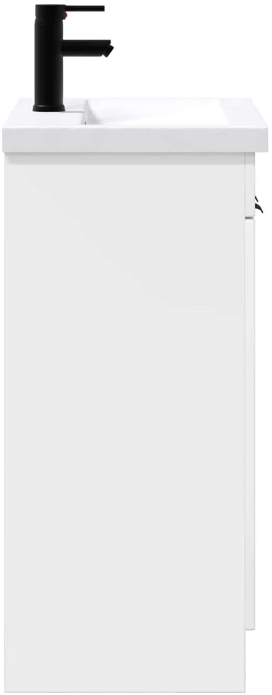 Vonios baldų rinkinys Itin blizgi balta 78,5 x 37,5 x 81 cm