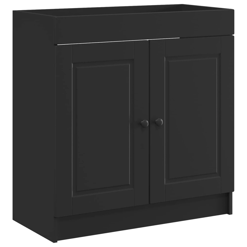Vonios baldų rinkinys Juoda 78,5 x 37,5 x 81 cm