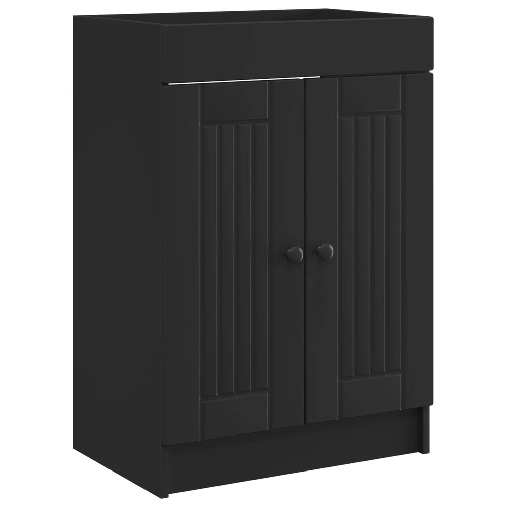 Vonios baldų rinkinys Juoda 78,5 x 37,5 x 81 cm