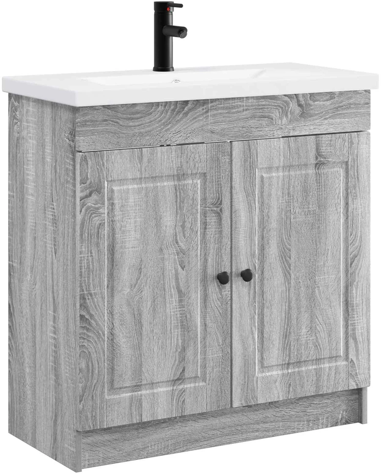 Vonios baldų rinkinys Pilka Sonoma 56 x 37,5 x 81 cm