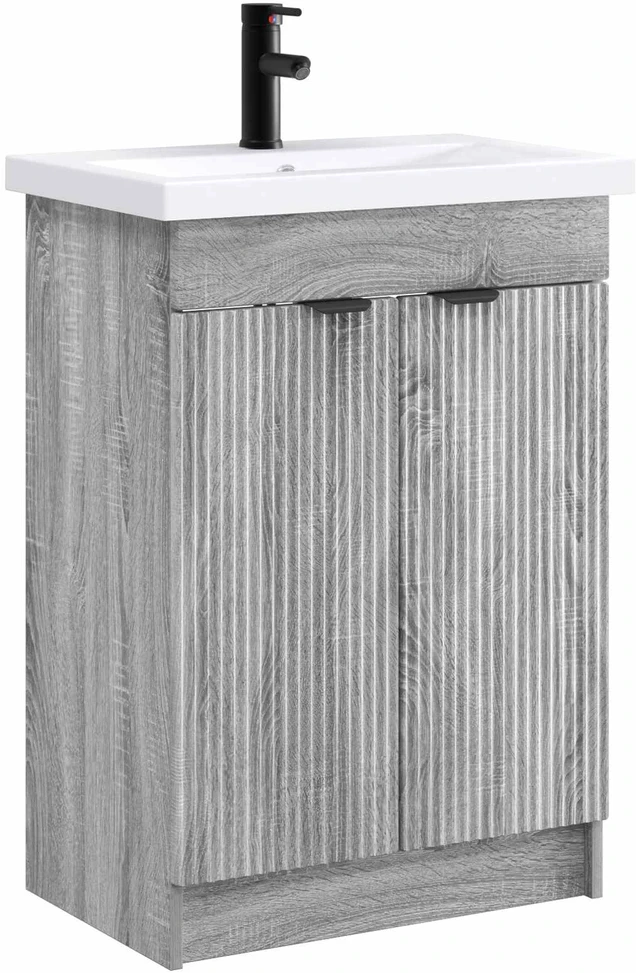 Vonios baldų rinkinys Pilka Sonoma 56 x 37,5 x 81 cm