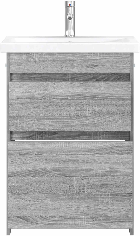 Vonios baldų rinkinys Pilka Sonoma 61 x 40 x 84,5 cm
