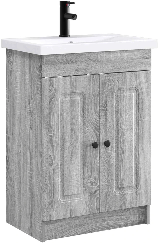 Vonios baldų rinkinys Pilka Sonoma 78,5 x 37,5 x 81 cm