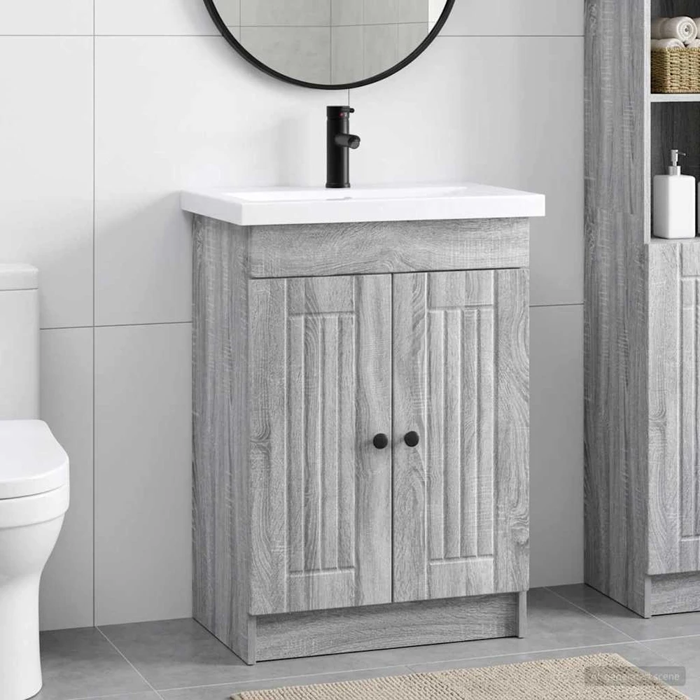 Vonios baldų rinkinys Pilka Sonoma 78,5 x 37,5 x 81 cm