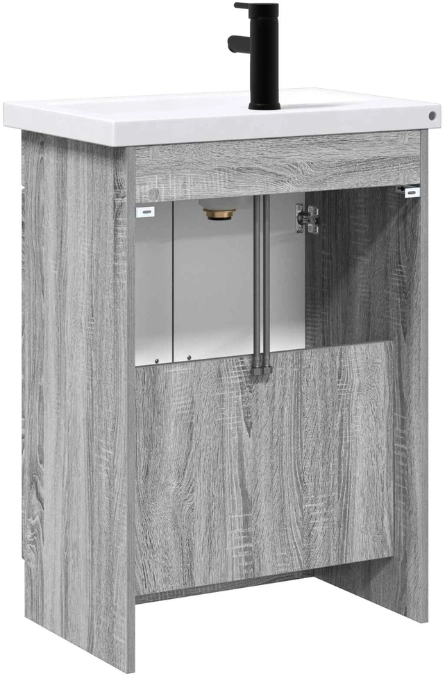 Vonios baldų rinkinys Pilka Sonoma 78,5 x 37,5 x 81 cm