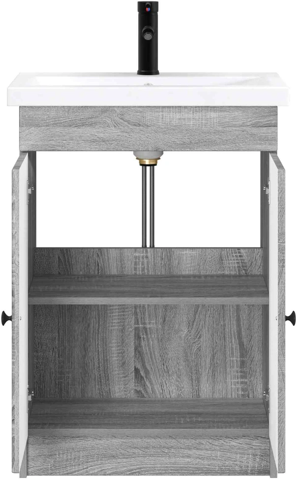 Vonios baldų rinkinys Pilka Sonoma 78,5 x 37,5 x 81 cm
