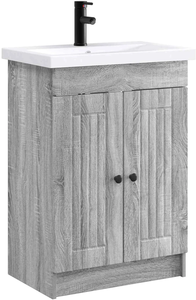 Vonios baldų rinkinys Pilka Sonoma 78,5 x 37,5 x 81 cm