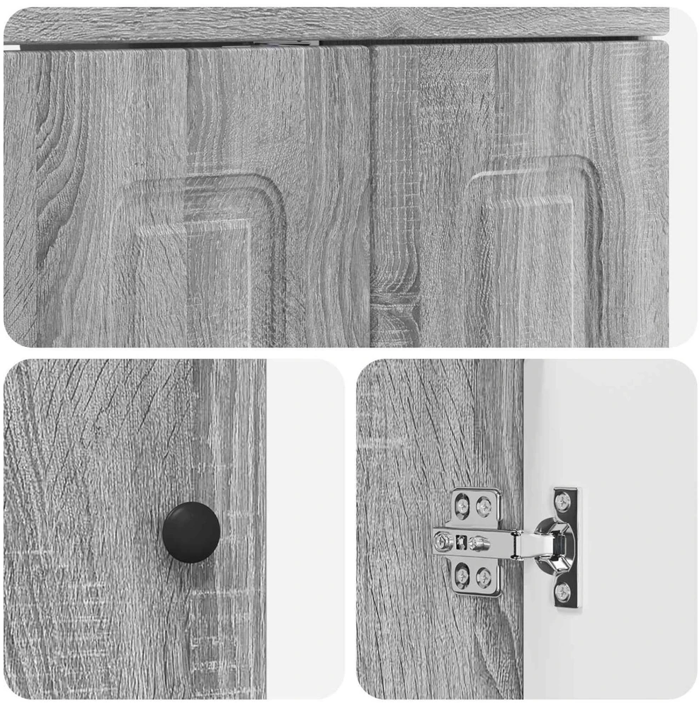 Vonios baldų rinkinys Pilka Sonoma 78,5 x 37,5 x 81 cm