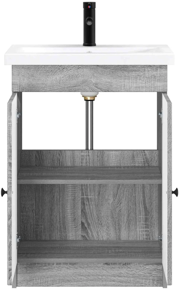 Vonios baldų rinkinys Pilka Sonoma 78,5 x 37,5 x 81 cm