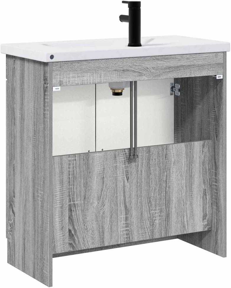Vonios baldų rinkinys Pilka Sonoma 78,5 x 37,5 x 81 cm