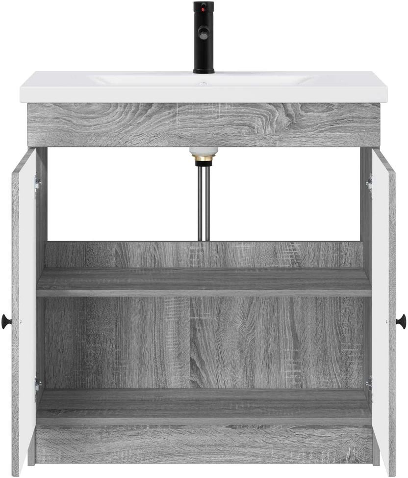 Vonios baldų rinkinys Pilka Sonoma 78,5 x 37,5 x 81 cm