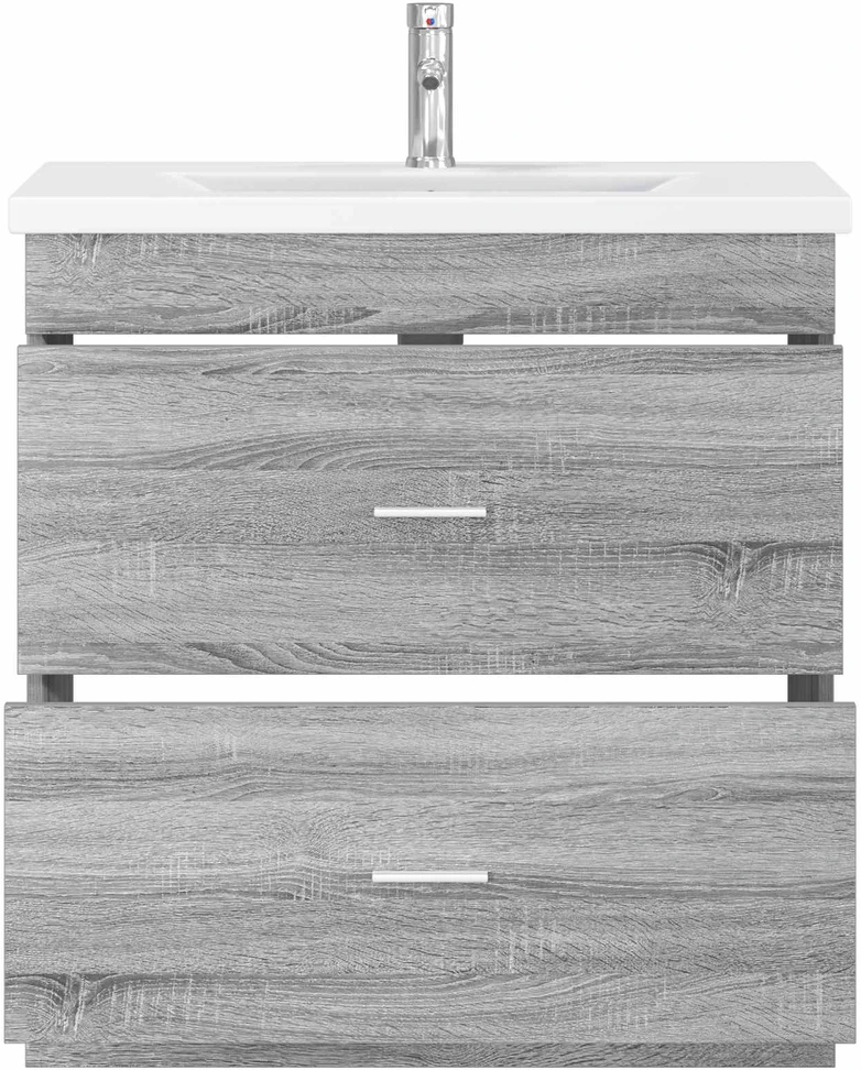Vonios baldų rinkinys Pilka Sonoma 81 x 40 x 84,5 cm