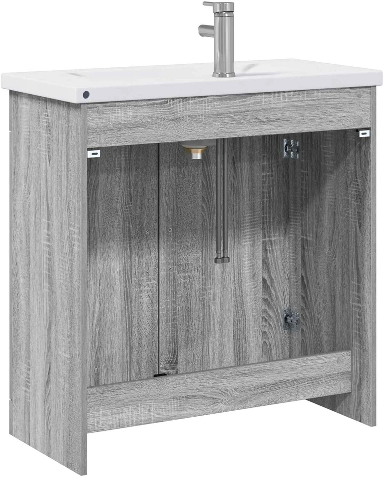 Vonios baldų rinkinys Pilka Sonoma 81 x 40 x 84,5 cm