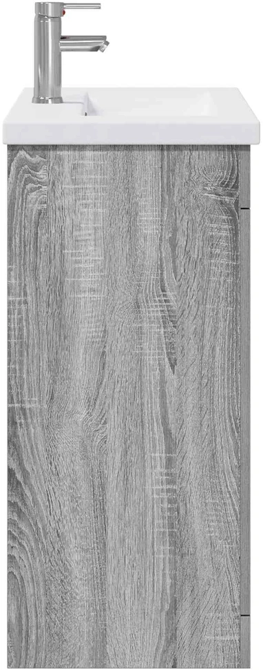 Vonios baldų rinkinys Pilka Sonoma 81 x 40 x 84,5 cm