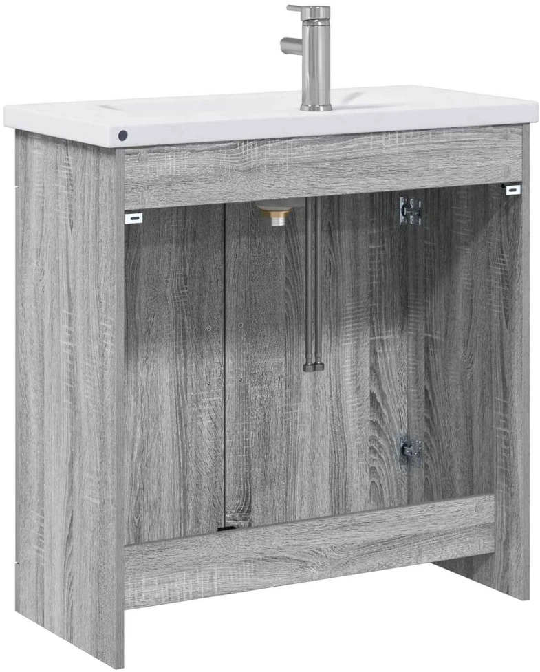 Vonios baldų rinkinys Pilka Sonoma 81 x 40 x 84,5 cm