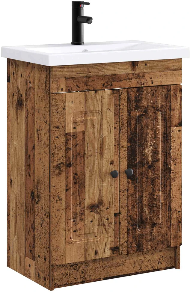 Vonios baldų rinkinys Sendintos medienos 78,5 x 37,5 x 81 cm