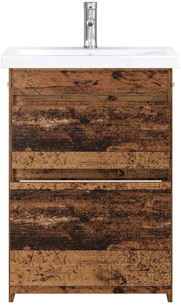 Vonios baldų rinkinys Sendintos medienos 61 x 40 x 84,5 cm