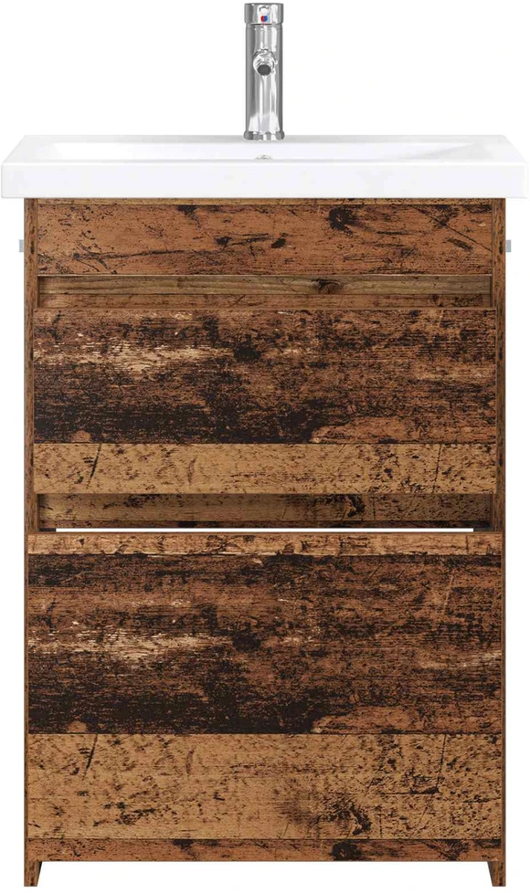 Vonios baldų rinkinys Sendintos medienos 61 x 40 x 84,5 cm