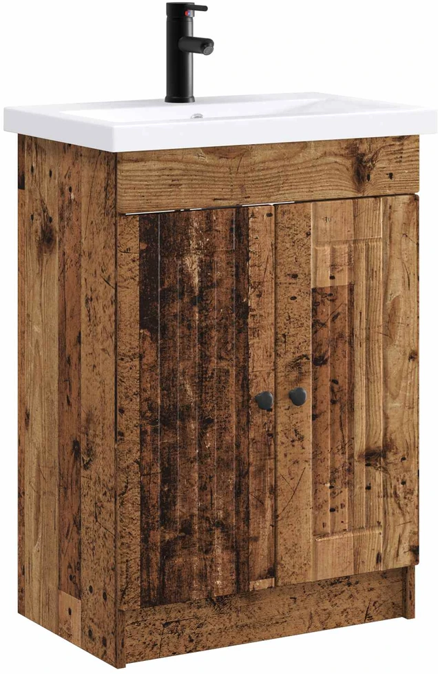 Vonios baldų rinkinys Sendintos medienos 78,5 x 37,5 x 81 cm