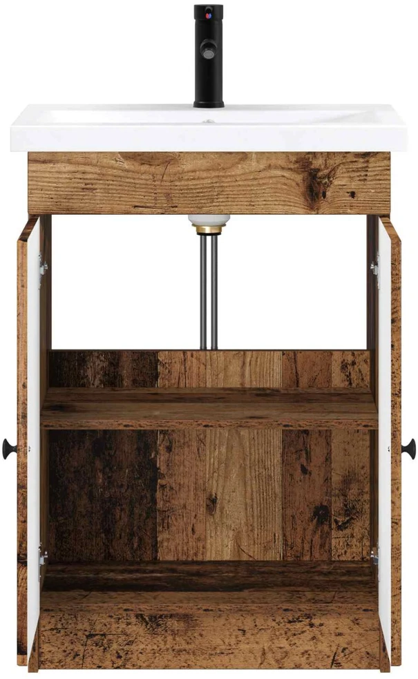 Vonios baldų rinkinys Sendintos medienos 78,5 x 37,5 x 81 cm
