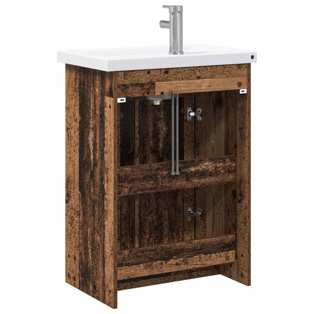 Vonios baldų rinkinys Sendintos medienos 61 x 40 x 84,5 cm
