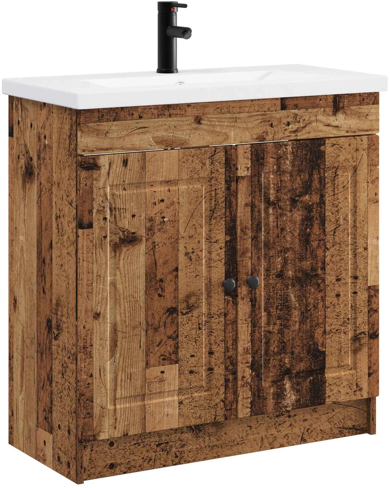 Vonios baldų rinkinys Sendintos medienos 78,5 x 37,5 x 81 cm
