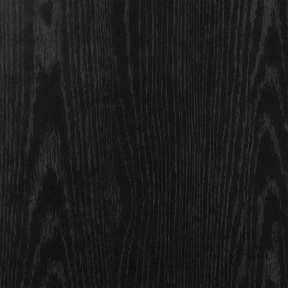 Vonios baldų rinkinys 2 vnt. Juoda Apdirbta mediena