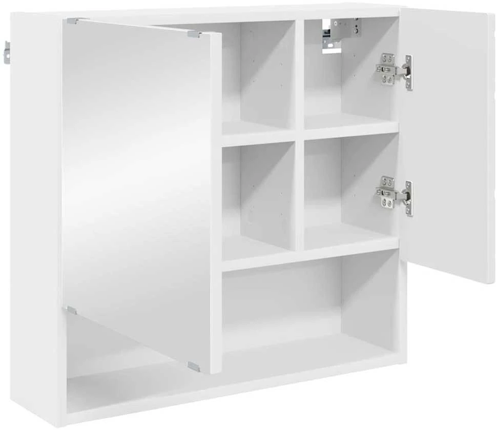 Vonios baldų rinkinys 3 vnt. Balta 61 x 35 x 64 cm